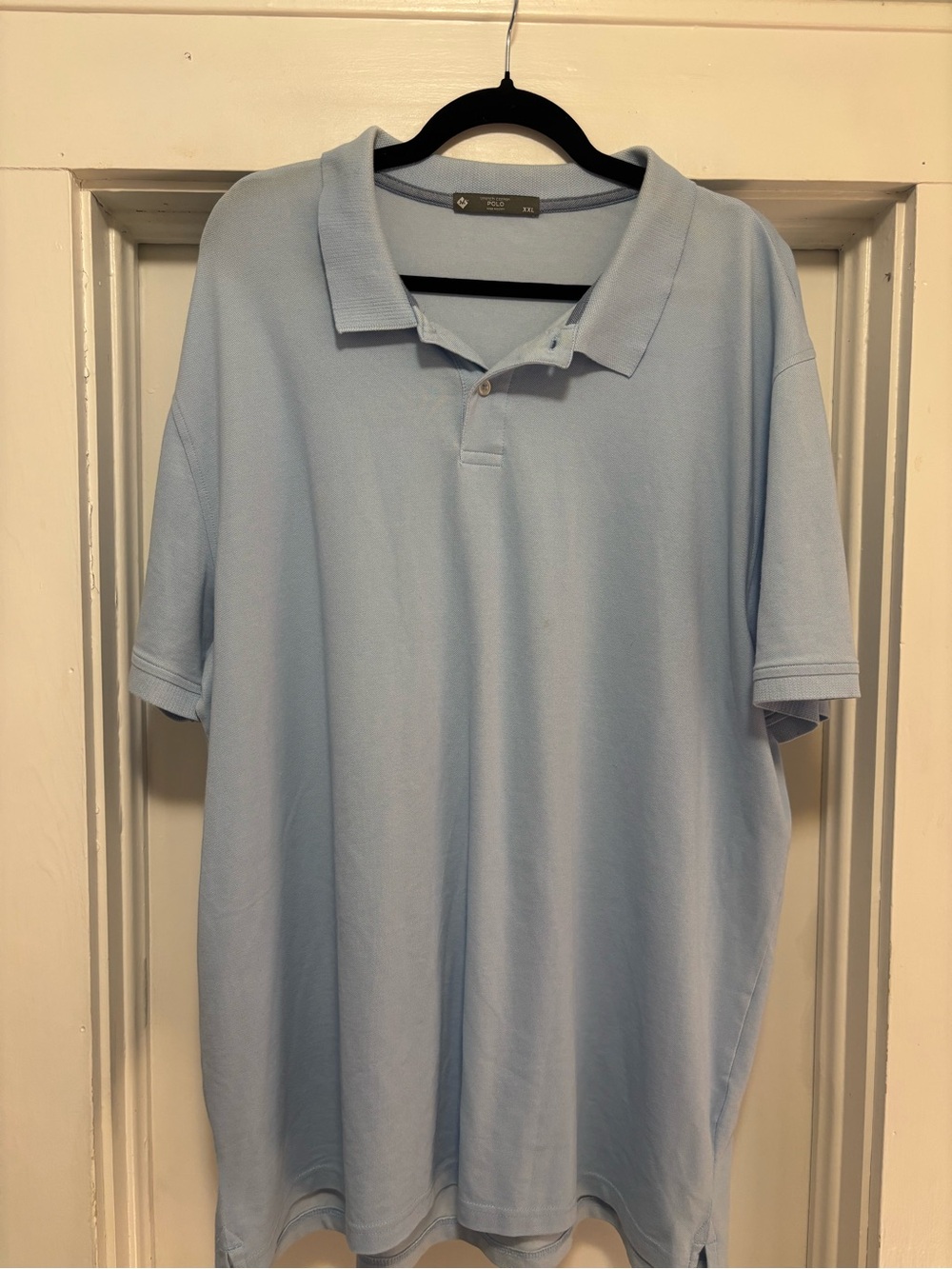 Members Mark Sky Blue Men's Short Sleeve Polo